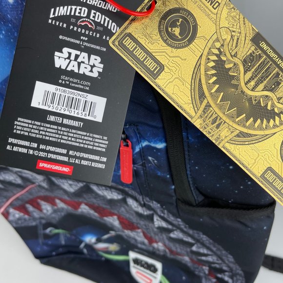 New Sprayground Star Wars Death Shark DLXV Backpack - Picture 5 of 11